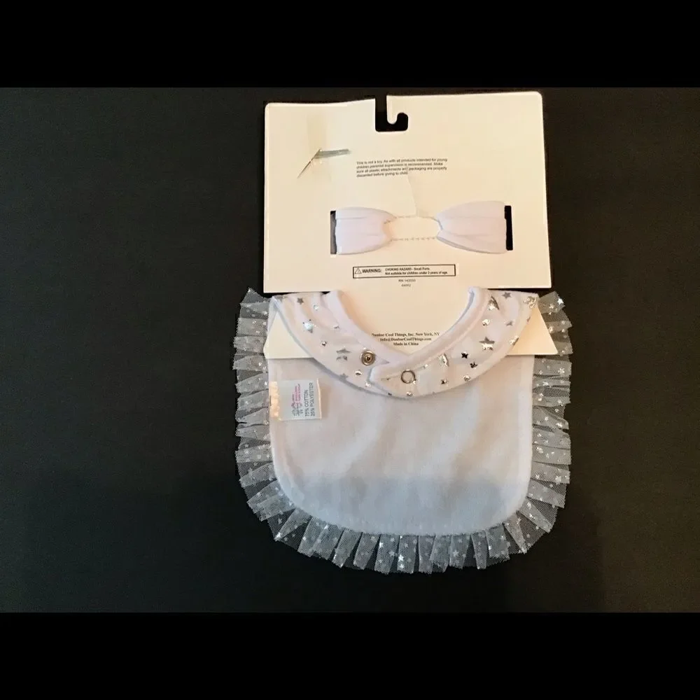High Fashion Baby bib, head band and bow tie set